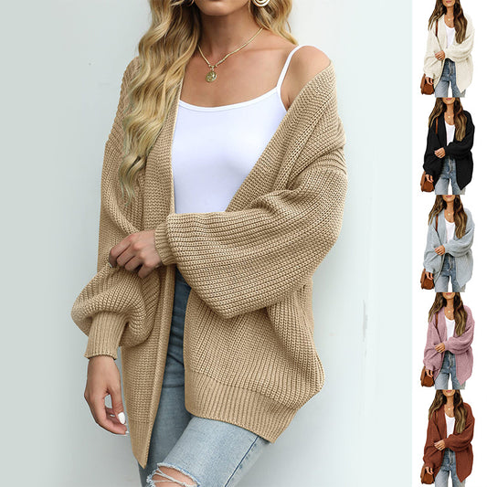 Cardigan Uni en Maille