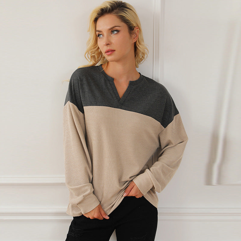 Pull Col V Automne-Hiver